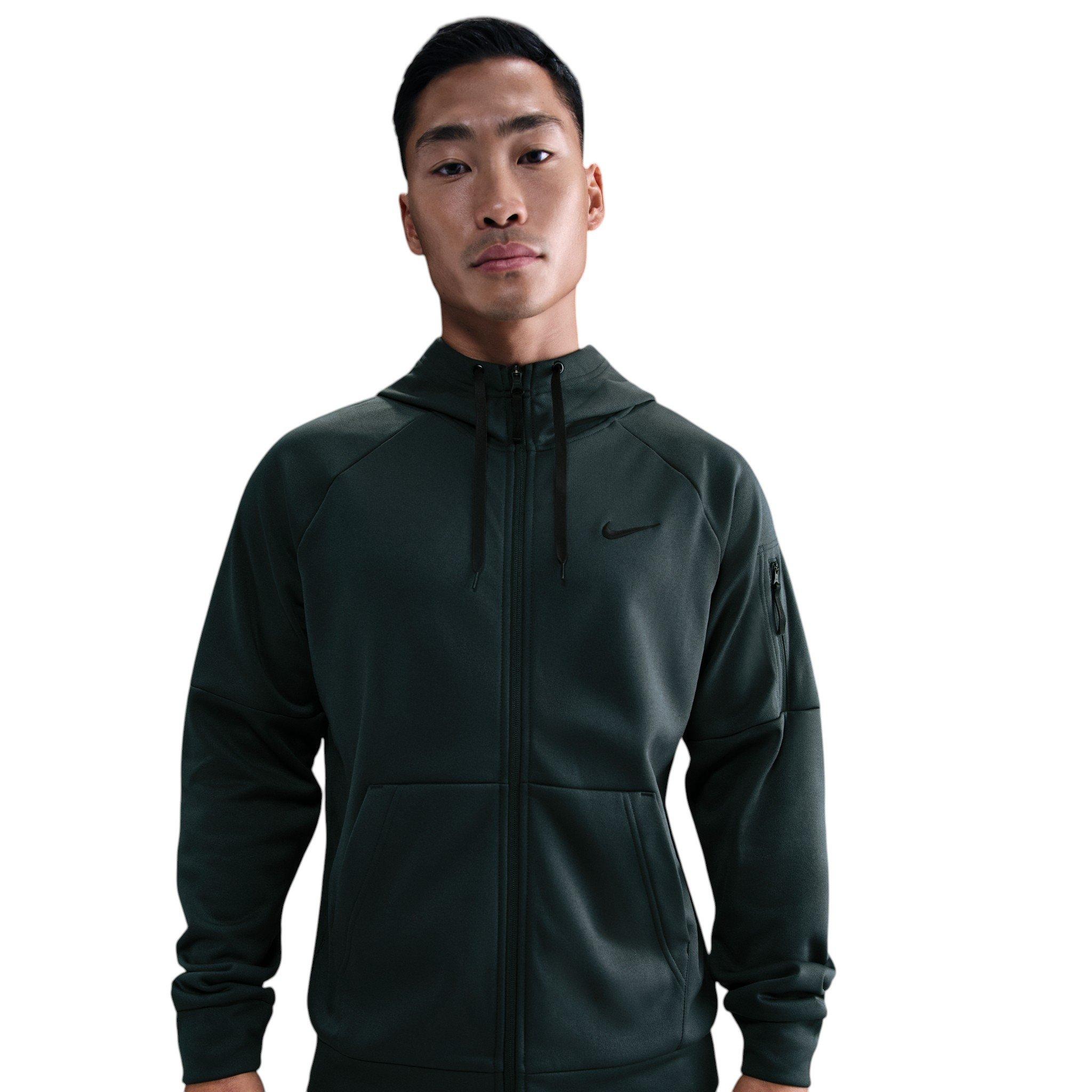 Nike Men's Therma Therma-FIT Full-Zip Fitness Top - GREEN